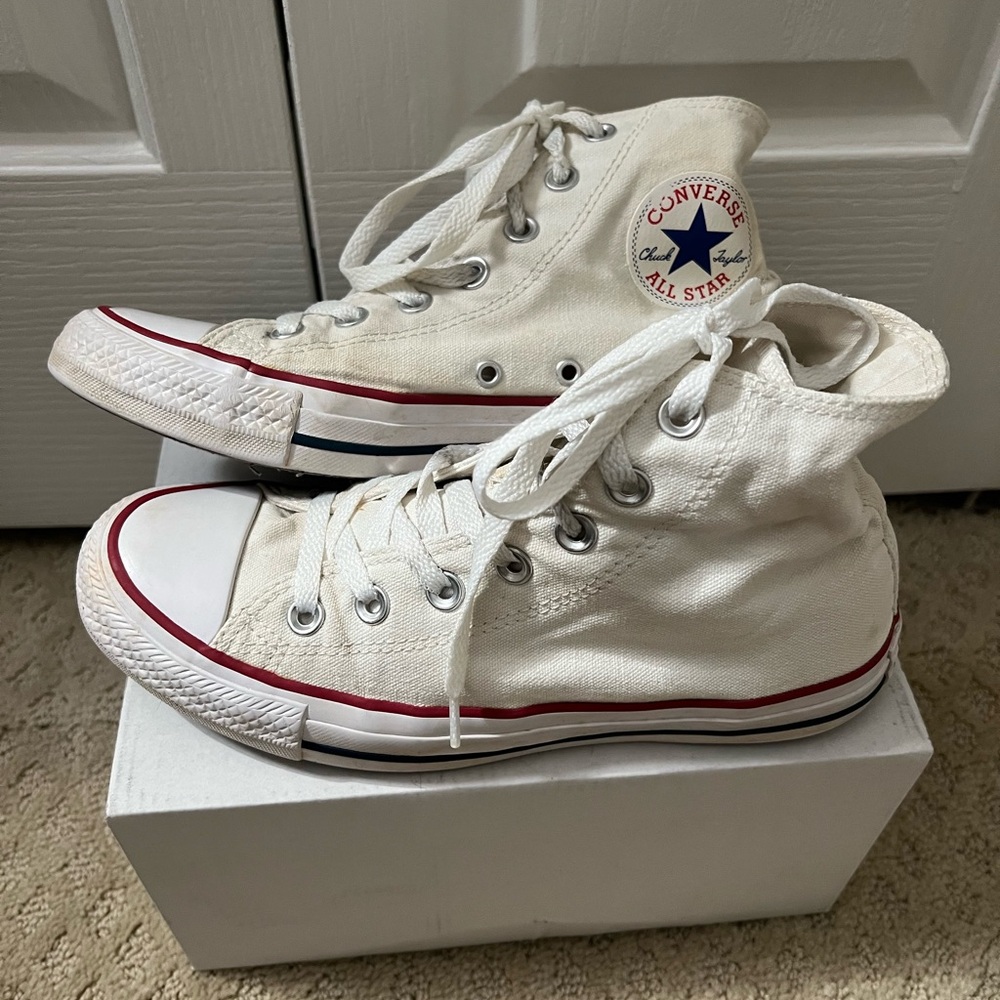 Converse Chuck Taylor Unisex All Star White Canvas High-Tops